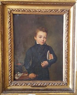 Etienne Bouchardy  (French, 1797-1849) Portrait of boy
