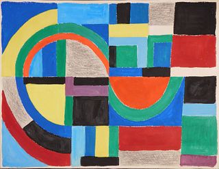 Sonia Delaunay, Attributed: Composition: Composition
