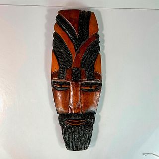 African Hand Carved Wooden Tribal Wall Mask