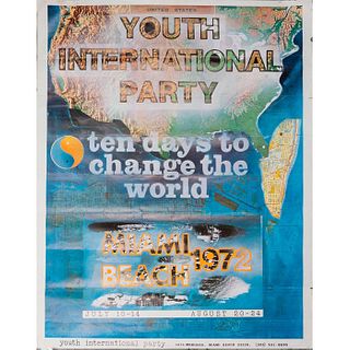 Color Poster, Ten Days to Change the World: Miami Beach