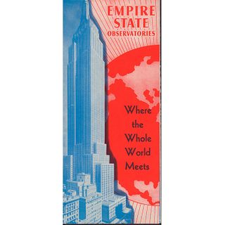 Vintage Color Empire State Observatories Brochure