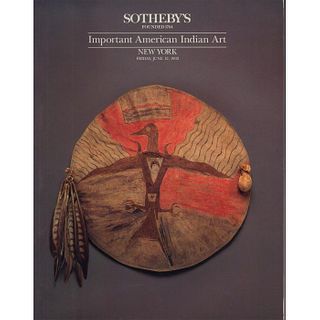Auction Catalog, Sotheby's Important American Indian Art