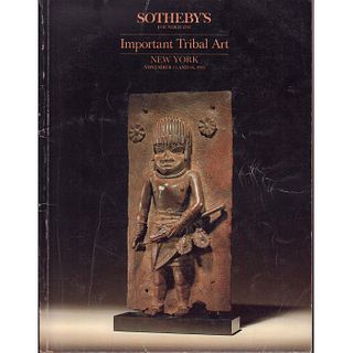 Auction Catalog, Sotheby's Important Tribal Art