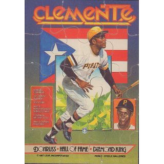 Roberto Clemente Opening Day Puzzle Baseball Card