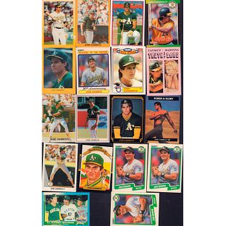 18pc Jose Canseco Baseball Cards