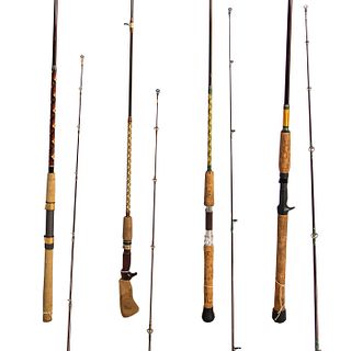 Lot of 4 Fishing Rods on 1990's CTS Blanks 6-8 Ft.