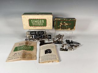 SINGER SEWING MACHINE BUTTONHOLE ATTACHMENT & OTHER PARTS