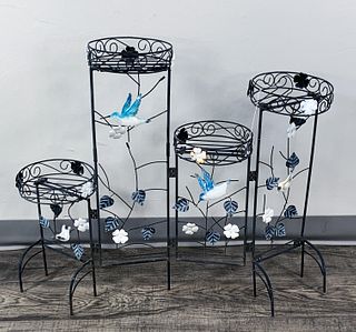 METAL TIERED PLANT STAND