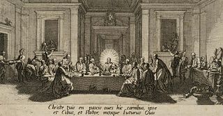 J. CALLOT (1592-1635), The Last Supper,  1618, Etching