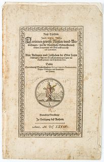 J. HEYDEN (1573-1646), Drawing Book, "Reiss Booklet, around 1634, Woodcut