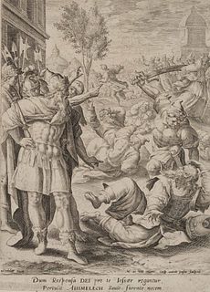 C. PASSE (*1564) after VOS (*1532), Murder of the priest Ahimelech,  1591, Copper engraving