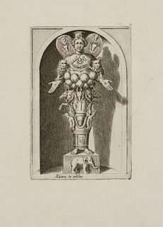 P. THOMASSIN (*1562), Statue Diana of Ephesus, around 1610, Copper engraving