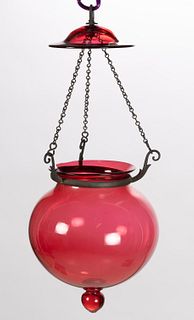 FREE-BLOWN GLASS SUSPENSION HALL / FLOAT LAMP