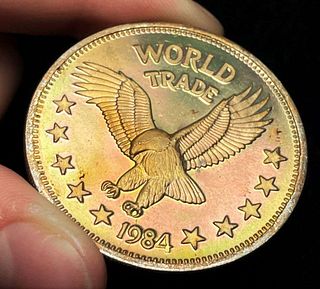 1984 World Trade Eagle One World Trade Unit 1 ozt .999 Silver