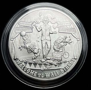 2022 Welcome To Wallstreet "The Awakening" 2 ozt .9999 Silver 
