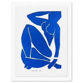 Henri Matisse 1869-1954 (After), "Nu Bleu III" Framed Limited Edition Lithograph with Certificate of Authenticity.