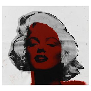 Steve Kaufman (1960-2010), "Marilyn Monroe" One-of-a-Kind Hand Pulled, Hand Painted Mixed Media on Canvas, Hand Signed with Letter of Authenticity. (D
