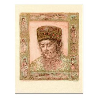 Edna Hibel (1917-2014), "Solomon" Limited Edition Lithograph on Rice Paper, Numbered and Hand Signed with Certificate of Authenticity.