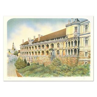 Rolf Rafflewski, "Chateau" Limited Edition Lithograph, Numbered and Hand Signed.