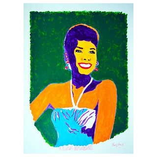 Wayne Ensrud ,"Lena Horne" Hand Signed Original Painting with Letter of Authenticity.