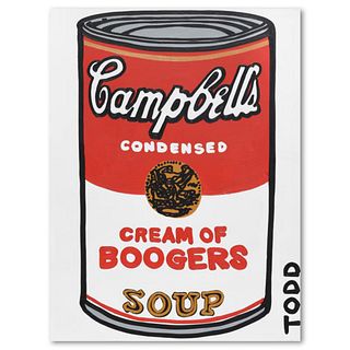 Todd Goldman, "Cream of Boogers Soup" Original Acrylic Painting on Gallery Wrapped Canvas (36" x 48"), Hand Signed with Letter of Authenticity.