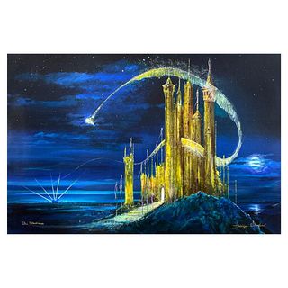Peter (1913-2007) & Harrison Ellenshaw, "Gold Castle" Limited Edition on Canvas from Disney Fine Art, Numbered and Hand Signed with Letter of Authenti