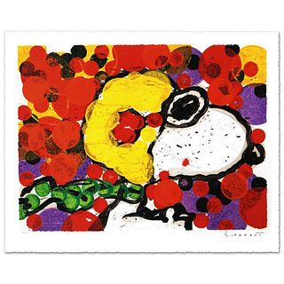 Synchronize My Boogie-Morning Limited Edition Hand Pulled Original Lithograph by Renowned Charles Schulz Protege, Tom Everhart. Numbered and Hand Sign