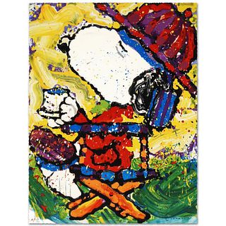 Tea At Bel Air-3:00 Limited Edition Hand Pulled Original Lithograph by Renowned Charles Schulz Protege, Tom Everhart. Numbered and Hand Signed by the 