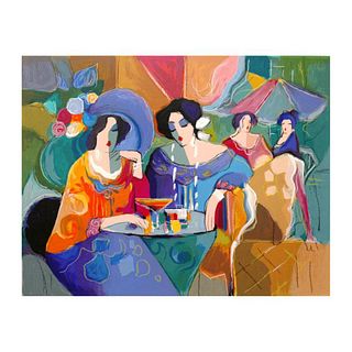 Isaac Maimon, "Cafe Array" Limited Edition Serigraph, Numbered and Hand Signed with Letter of Authenticity.