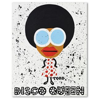 Todd Goldman, "Disco Queen" Original Acrylic Painting on Gallery Wrapped Canvas (48" x 60"), Hand Signed with Letter of Authenticity.