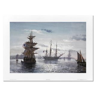 Peter Ellenshaw (1913-2007), "The Great Age of Sail" Limited Edition Lithograph, Numbered and Hand Signed with Letter of Authenticity.