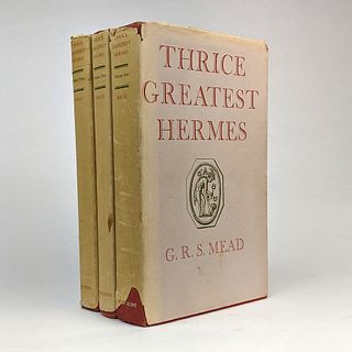 [OCCULT] G. R. S. Mead: Thrice Greatest Hermes