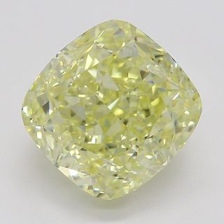 3.20 ct, Natural Fancy Yellow Even Color, VVS1, Cushion cut Diamond (GIA Graded), Appraised Value: $99,100 