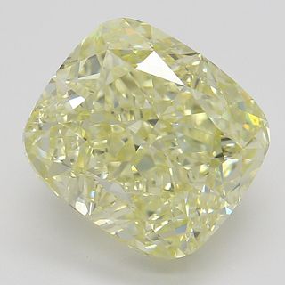 5.01 ct, Natural Fancy Yellow Even Color, VS2, Cushion cut Diamond (GIA Graded), Appraised Value: $176,800 