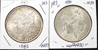 1885,86 MORGAN DOLLARS CIR