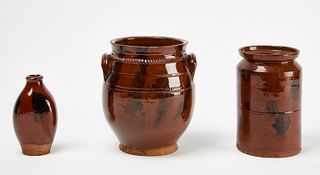 Three Pieces of New England Redware