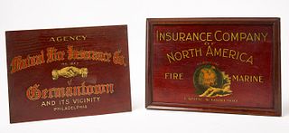Two Fire Insurance Signs