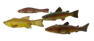 Four Fish Decoys