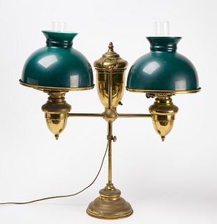 Brass Double Student Lamp