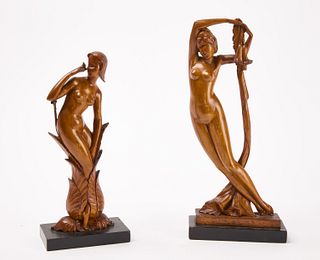 Pair of Carved Nudes