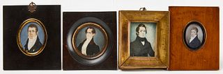 Four Miniature Portraits of Men