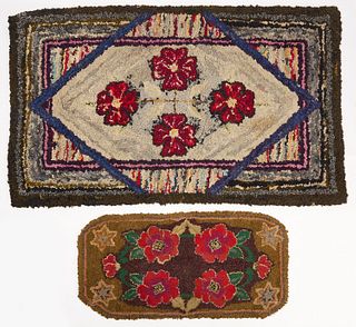 Two Hooked Rugs
