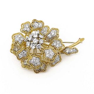 Tiffany & Co. Flower Brooch Pin 7.50 total cts.