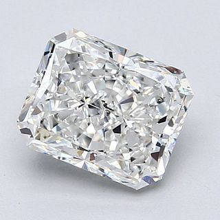 GIA 2.20 ct. Natural Loose Radiant Diamond G, SI1, EX, EX, F
