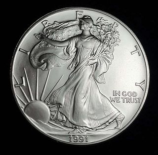 1991 American Silver Eagle 
