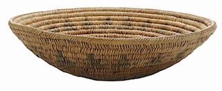 Vintage Navajo Coiled Wedding Basket