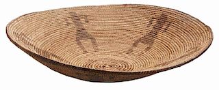 Finely Woven Apache Shallow Basket