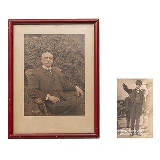 F. L. Clarke. Retratos de José Yves Limantour. México, 1908 / 1911. Fotografías, 18.5 x 11 cm. y 20 x 14.5 cm...