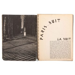 Brassaï (Gyula Halász) - Morand, Paul. Paris de Nuit. Paris: Edition Arts et Métiers Graphiques, 1933. 62 fotograbados. Primera edición