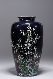 Japanese Cloisonne Meiji Period Vase